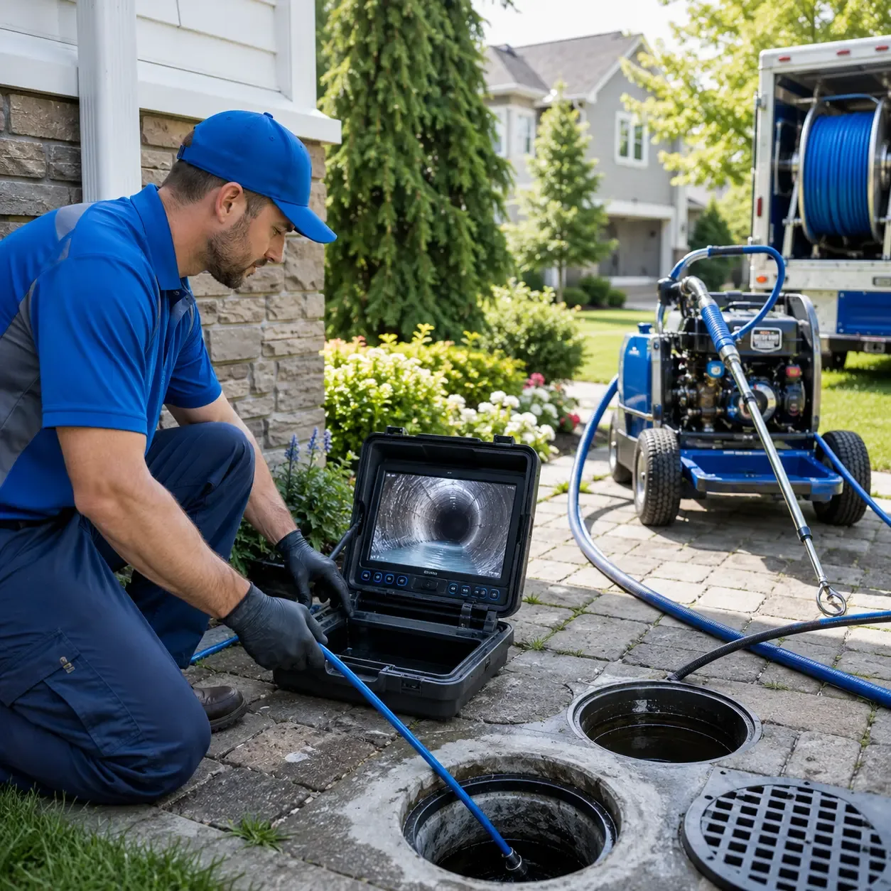 Outdoor drain cleaning professionals serving Romeo, MI