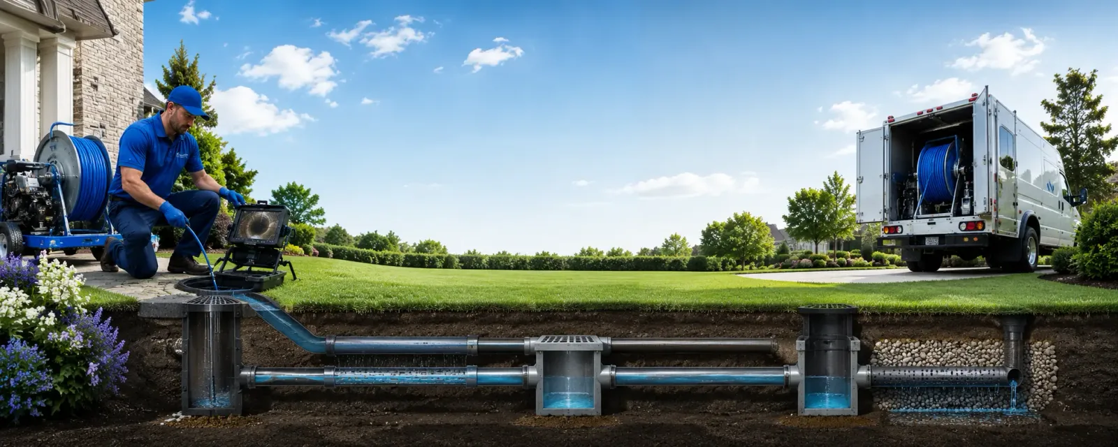 Outdoor drain cleaning information for Romeo, MI